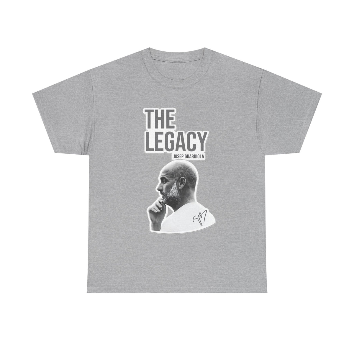 Pep Guardiola Manchester City The Legacy Tee — Inspirational Portrait Graphic T-Shirt