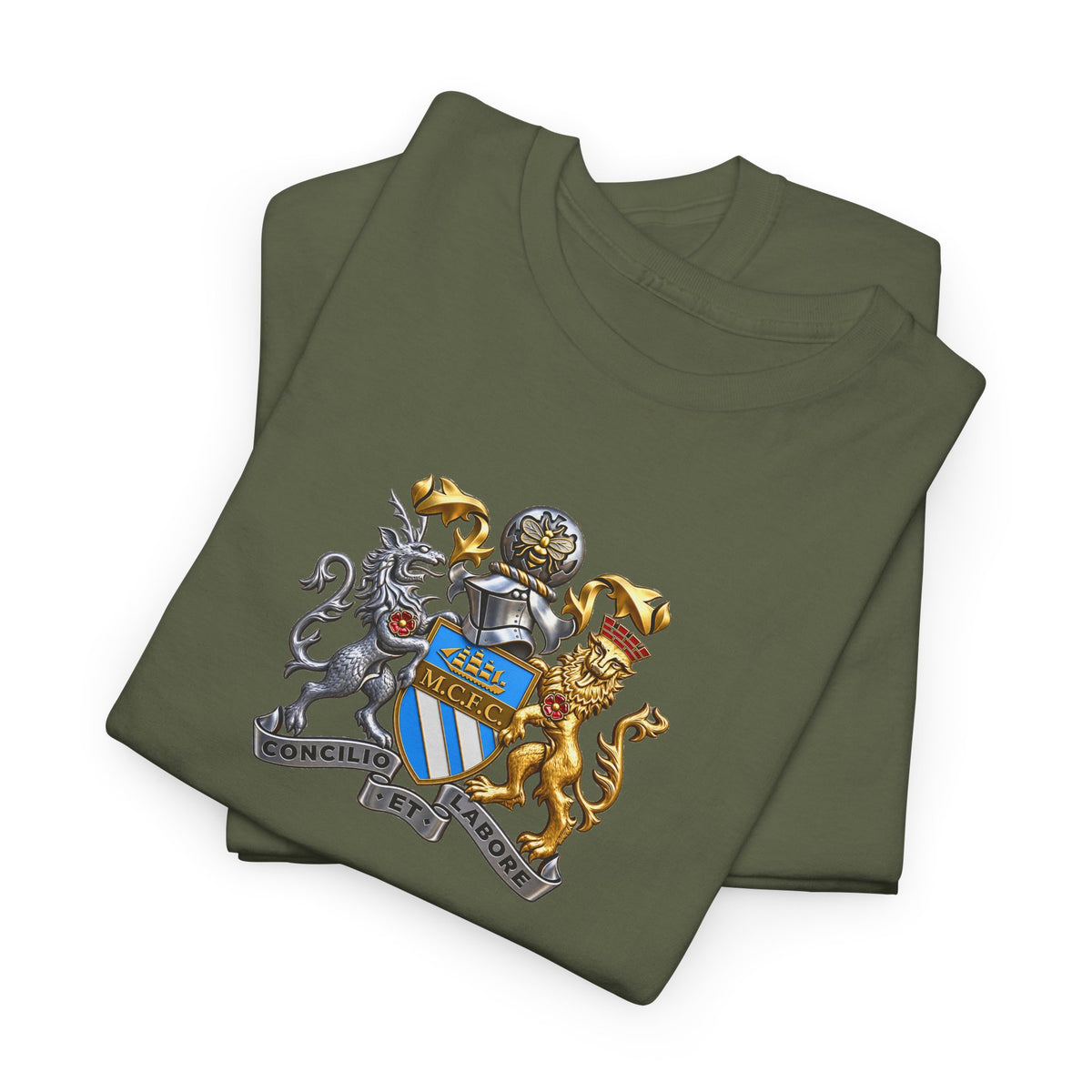 Manchester City Coat of Arms Unisex Heavy Cotton Tee