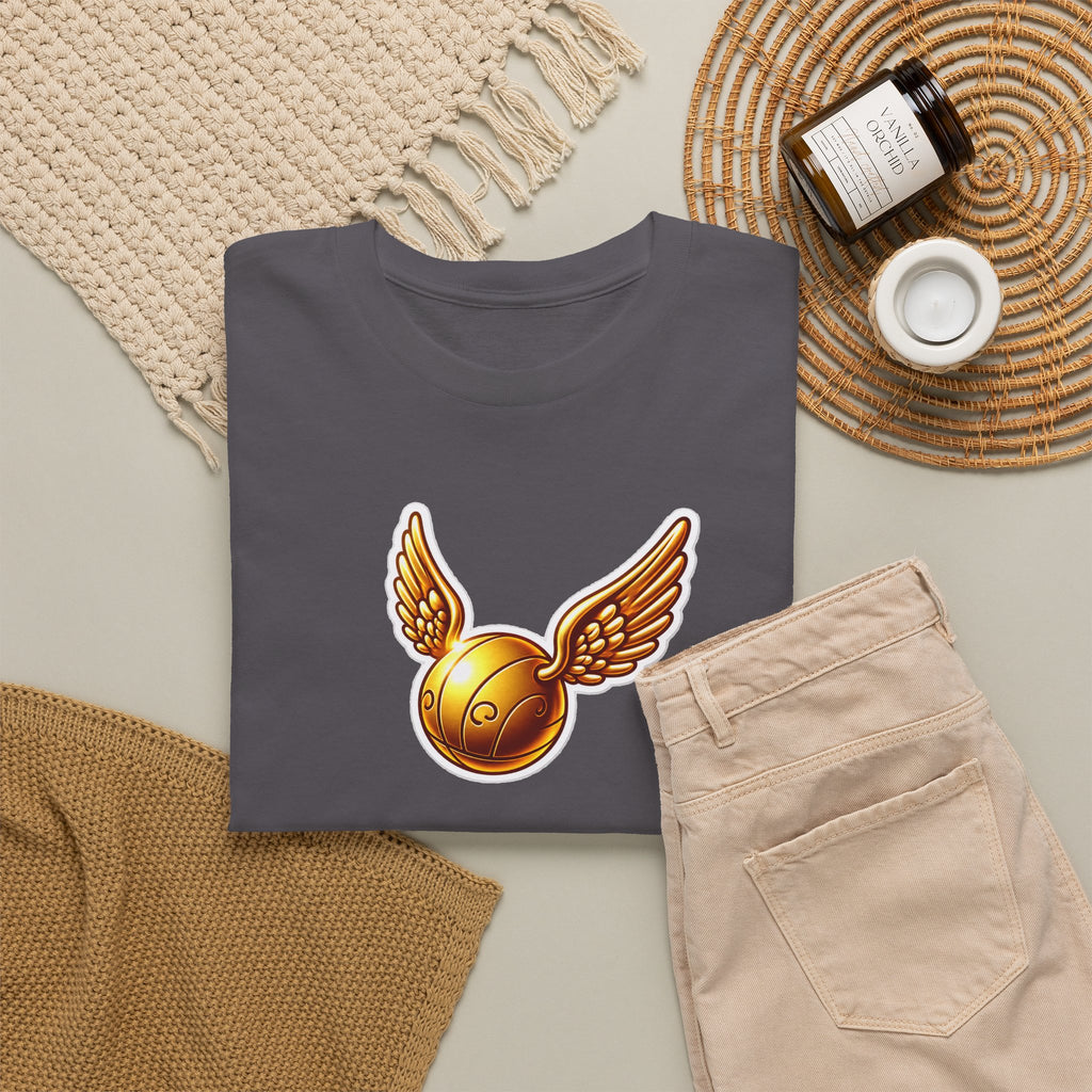 Golden Snitch Cotton T‑Shirt — Quidditch Wizarding Fan Tee