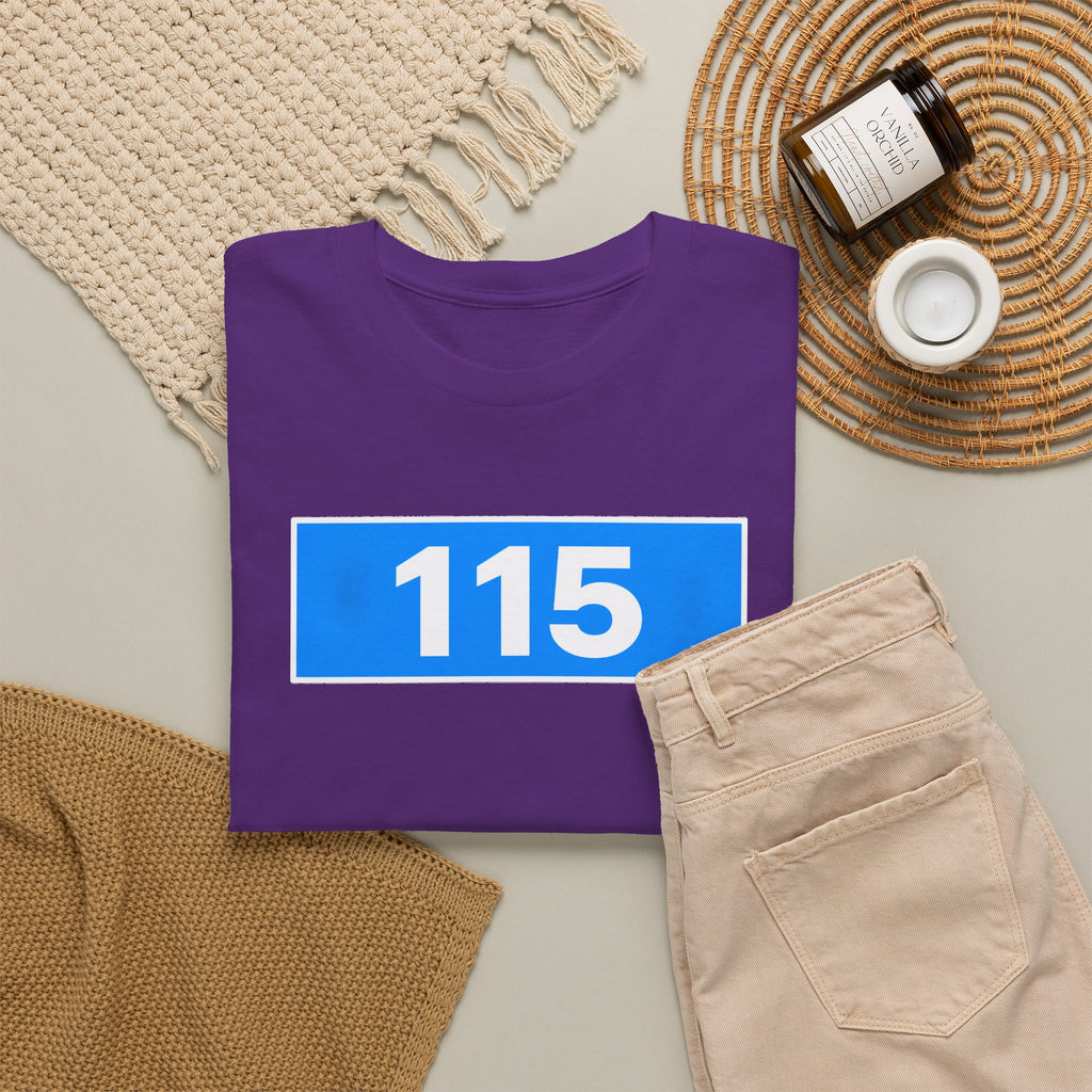 Manchester City 115 Inspired Minimalist Graphic Cotton T-Shirt