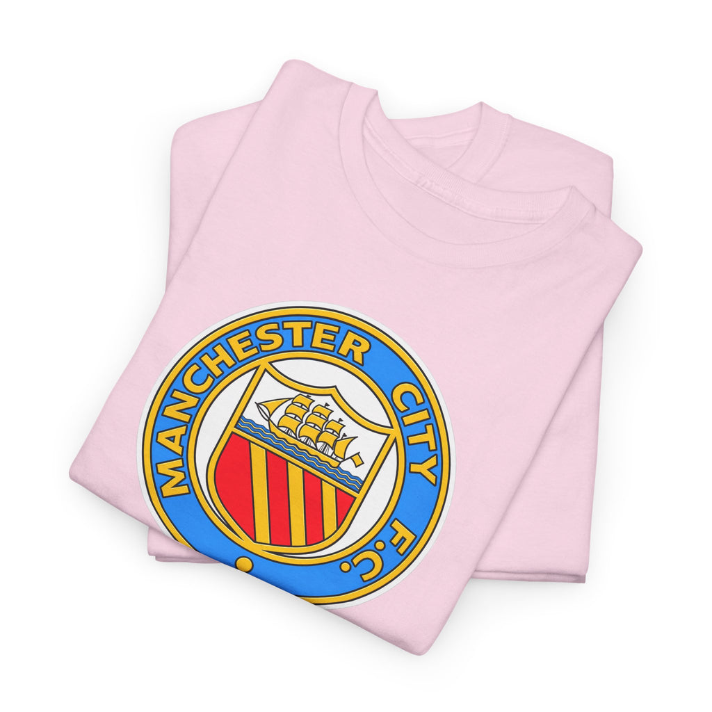 Manchester City Retro Crest Cotton T-Shirt