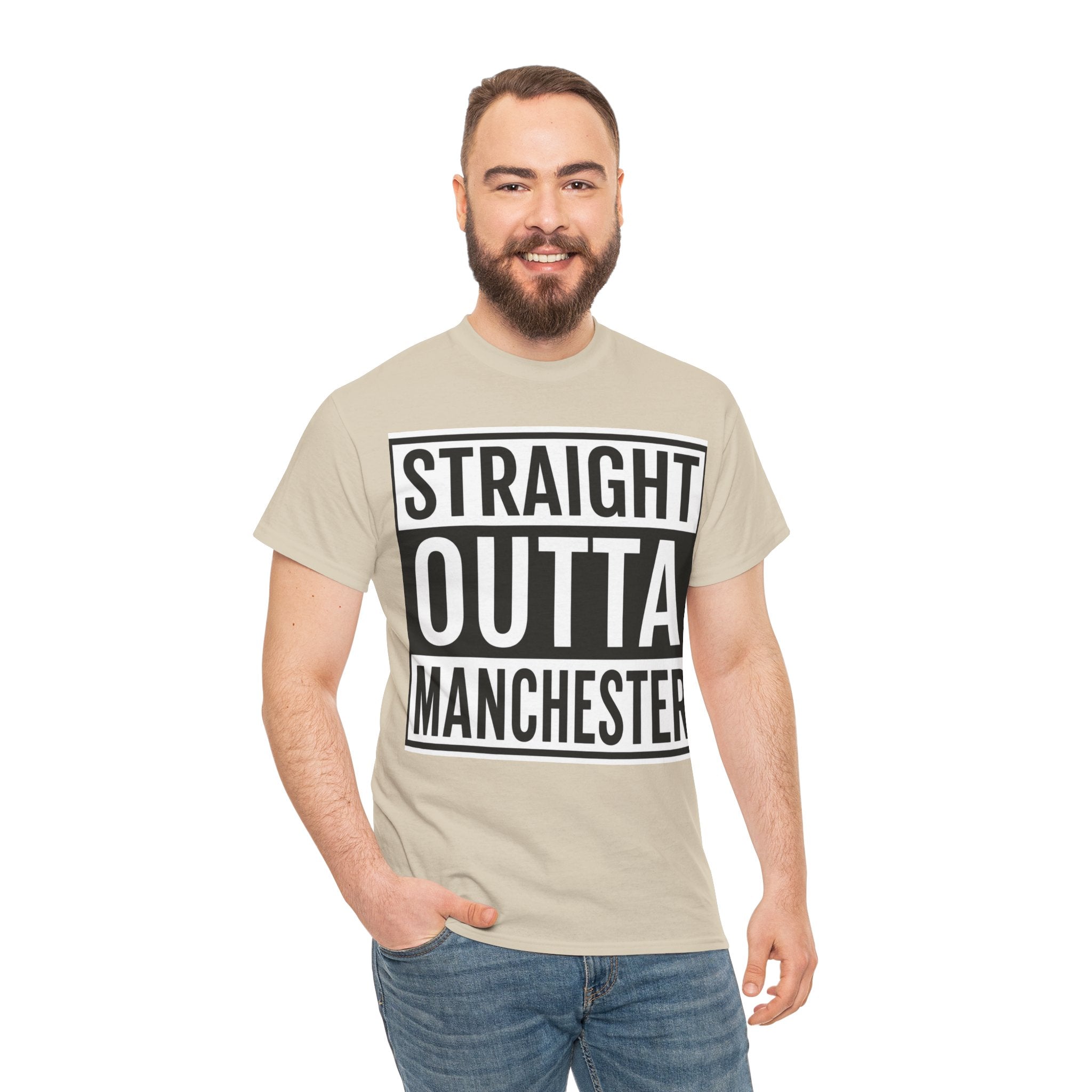 Straight Outta Manchester T-Shirt — Bold City Pride Tee