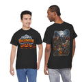 Halloween Horror Movie Characters T-Shirt — "Happy Halloween" Pumpkin & Slasher Collage Tee
