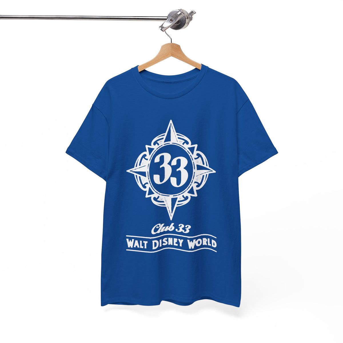 Club 33 Walt Disney World Inspired Cotton T-Shirt — Vintage Compass Logo Tee