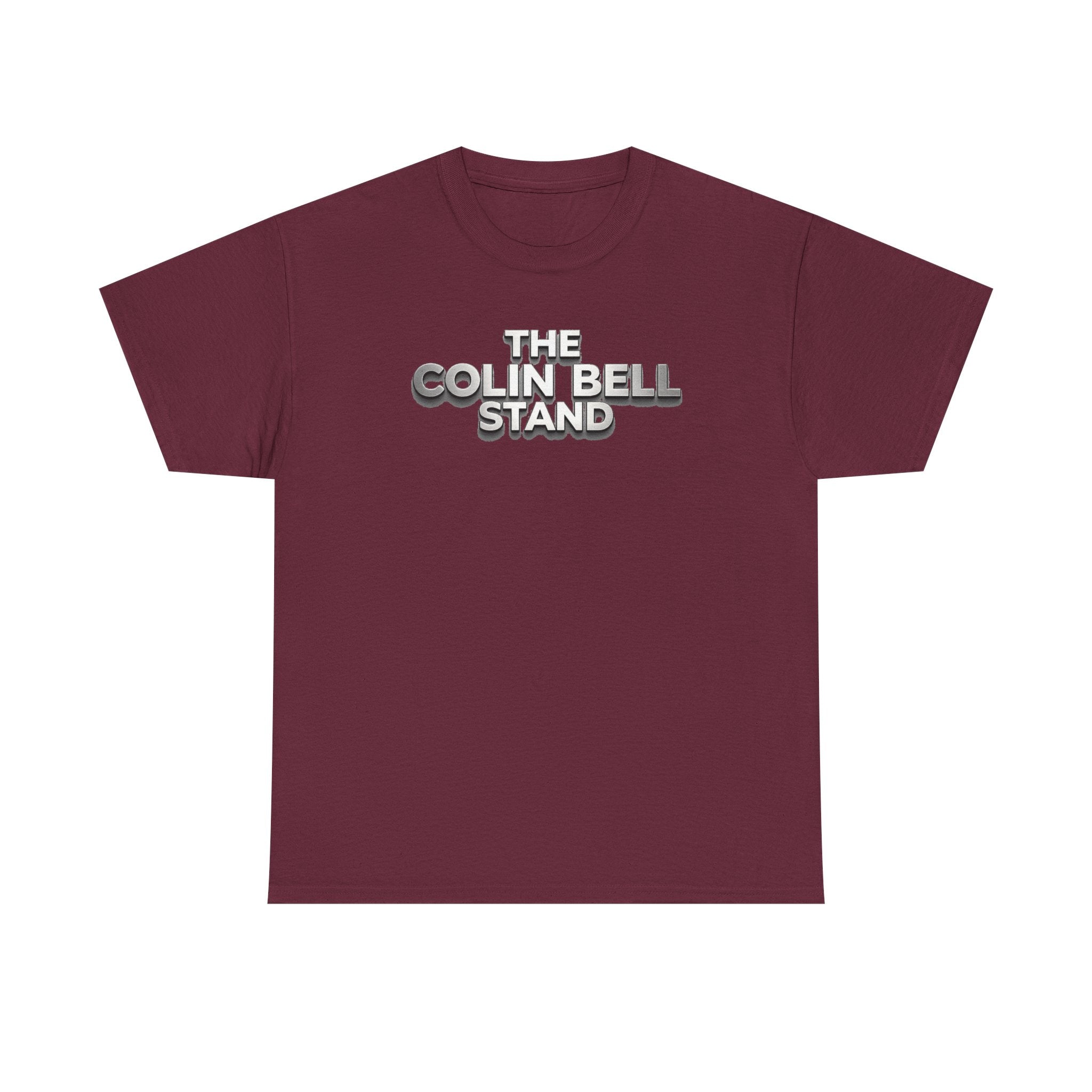 T-Shirt — “The Colin Bell Stand” Retro Chrome Text Tee