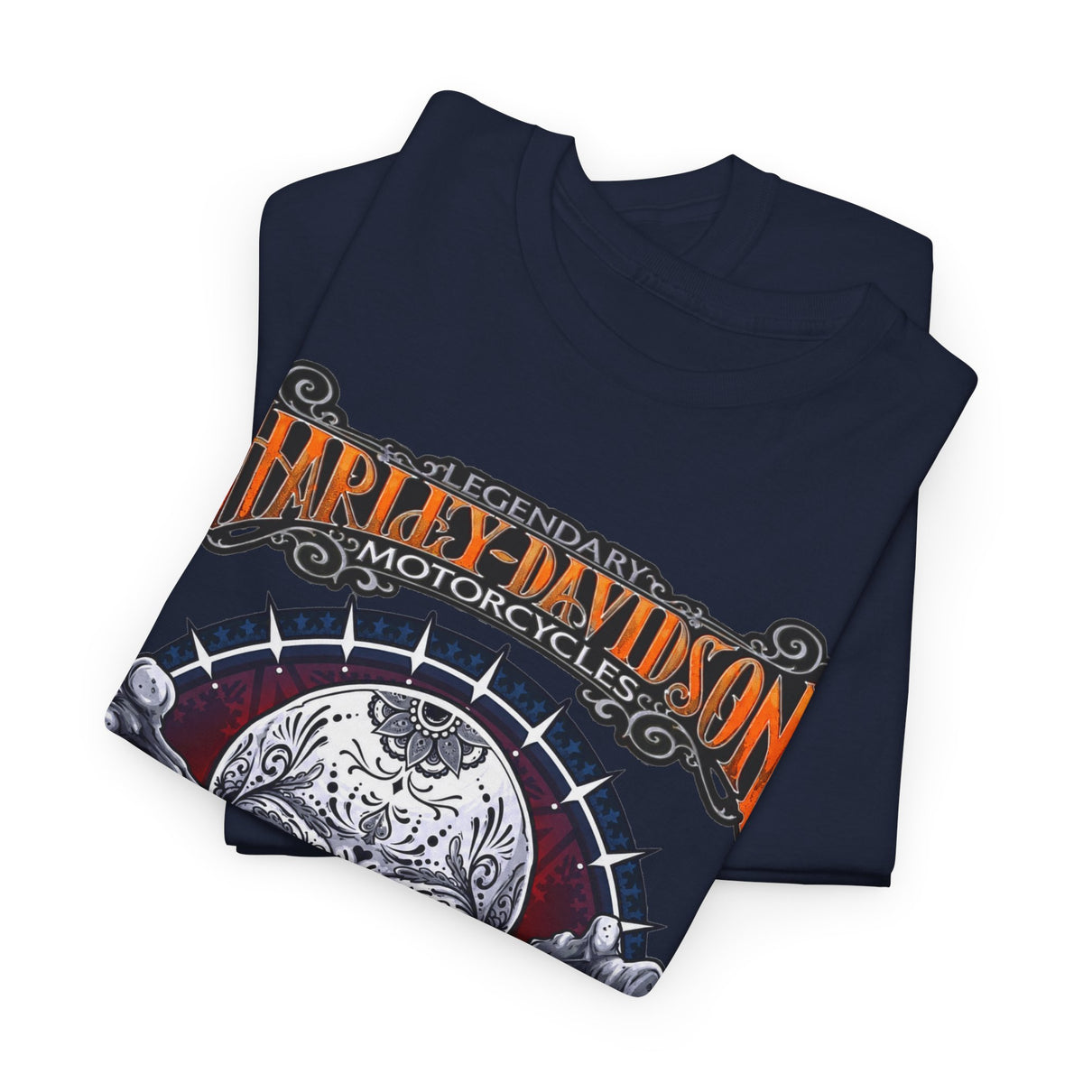 Harley-Davidson Skull Logo Cotton T‑Shirt