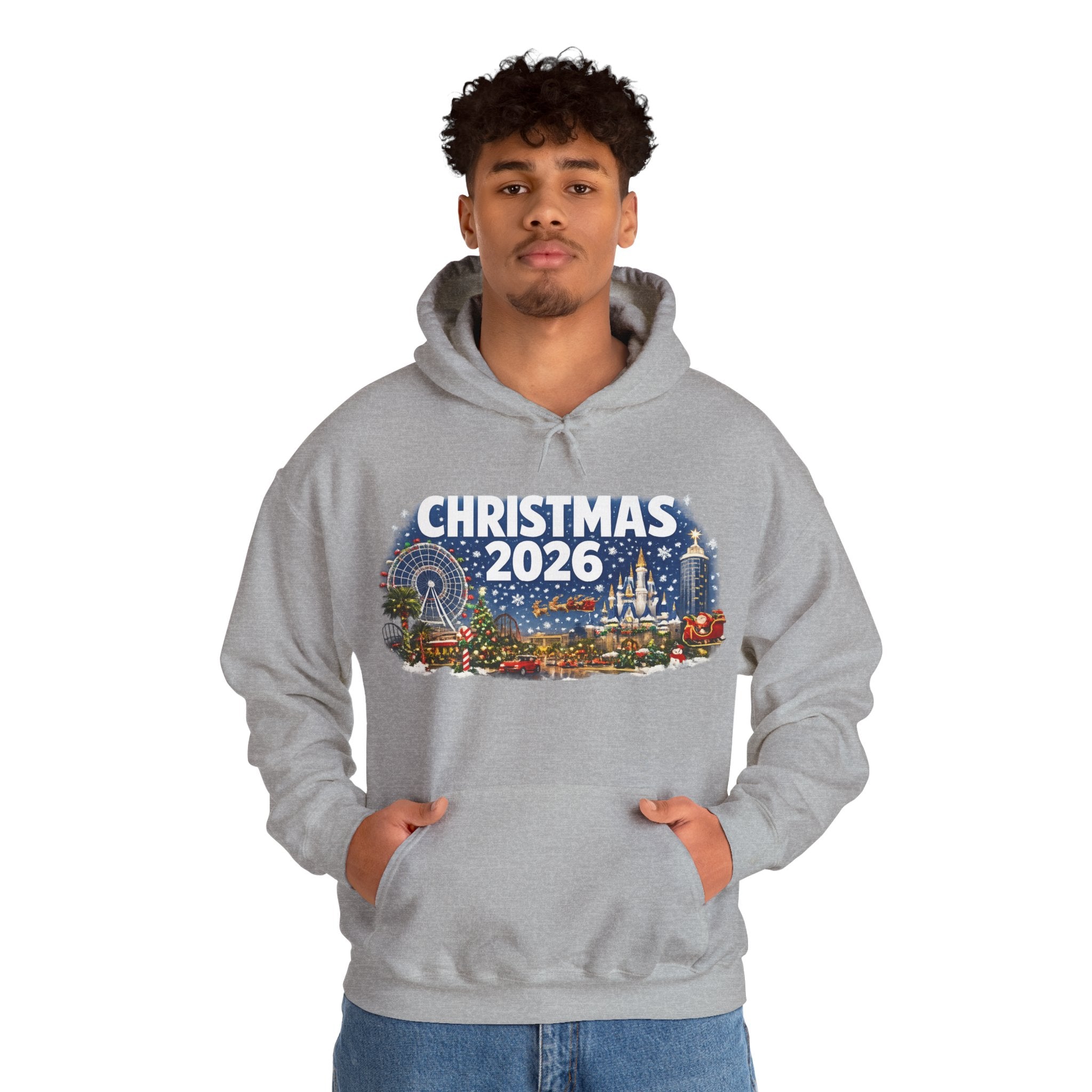 Christmas 2026 Holiday Hoodie — Festive Winter Village Sweatshirt