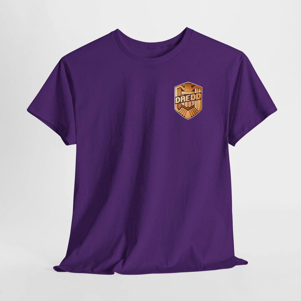 Dredd Shield Badge T-Shirt — Retro Law Enforcement Logo Tee