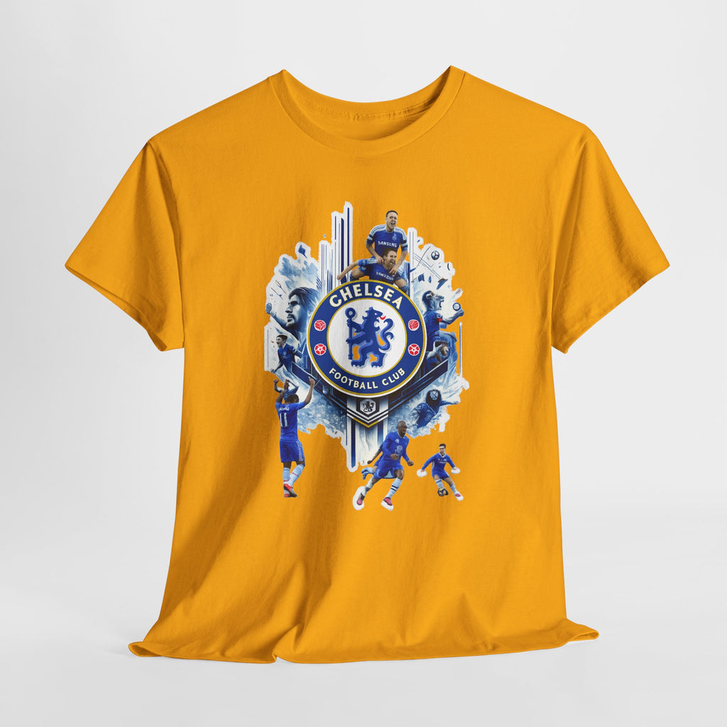 Chelsea FC Crest Players T-Shirt — Blue Football Fan Tee