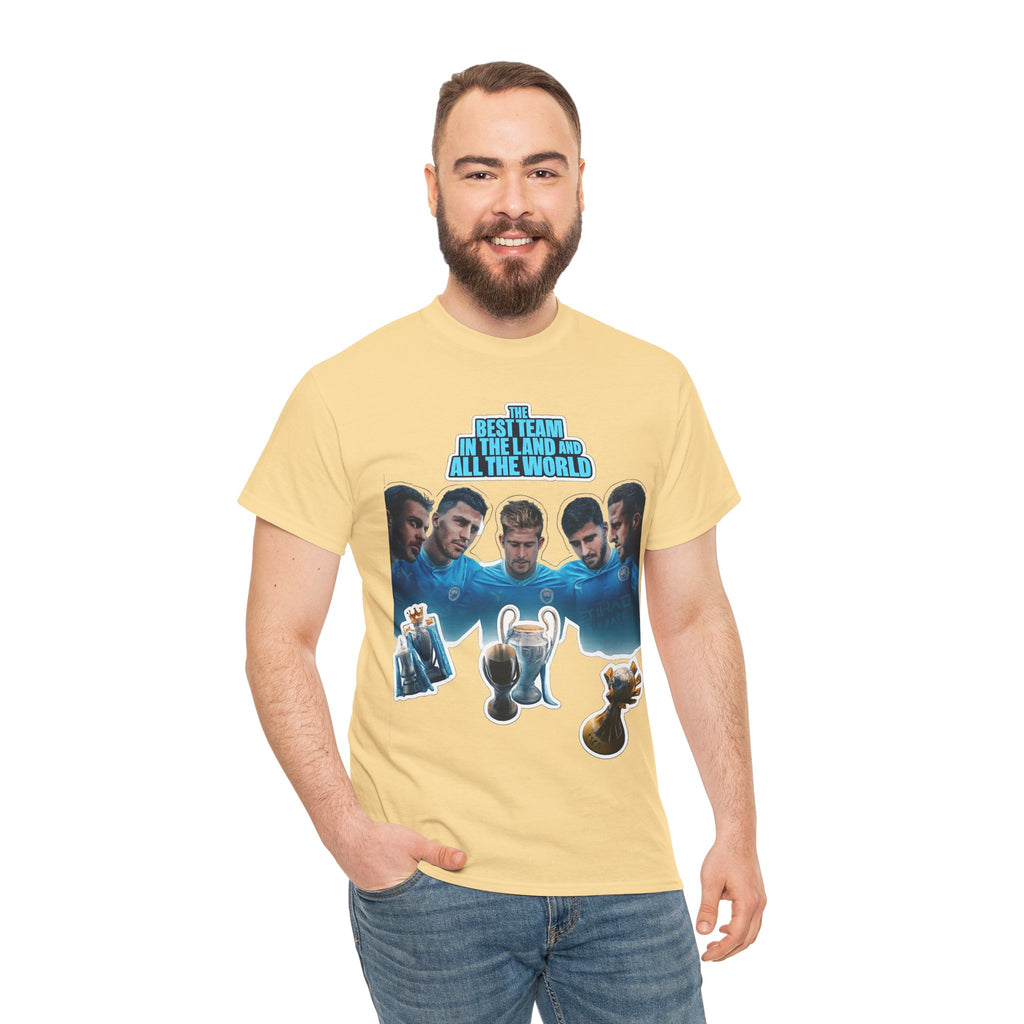 Manchester City — "Best Team in the Land and All the World" Cotton T-Shirt