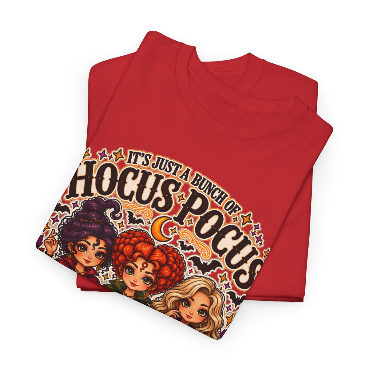 Hocus Pocus Witch Tee — "It's Just a Bunch of #HocusPocus" Halloween T-Shirt