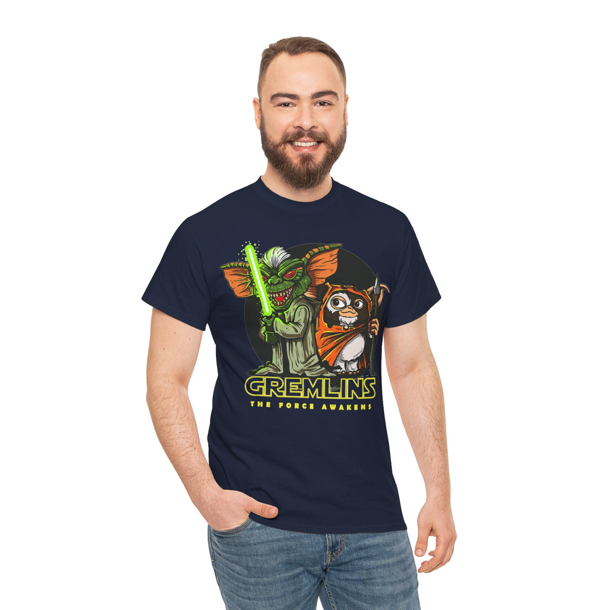Gremlins Star Wars Parody Tee — 'The Force Awakens' Mashup T-Shirt