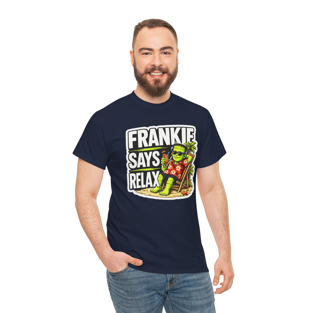 Frankie Says Relax Funny Graphic Cotton T-Shirt
