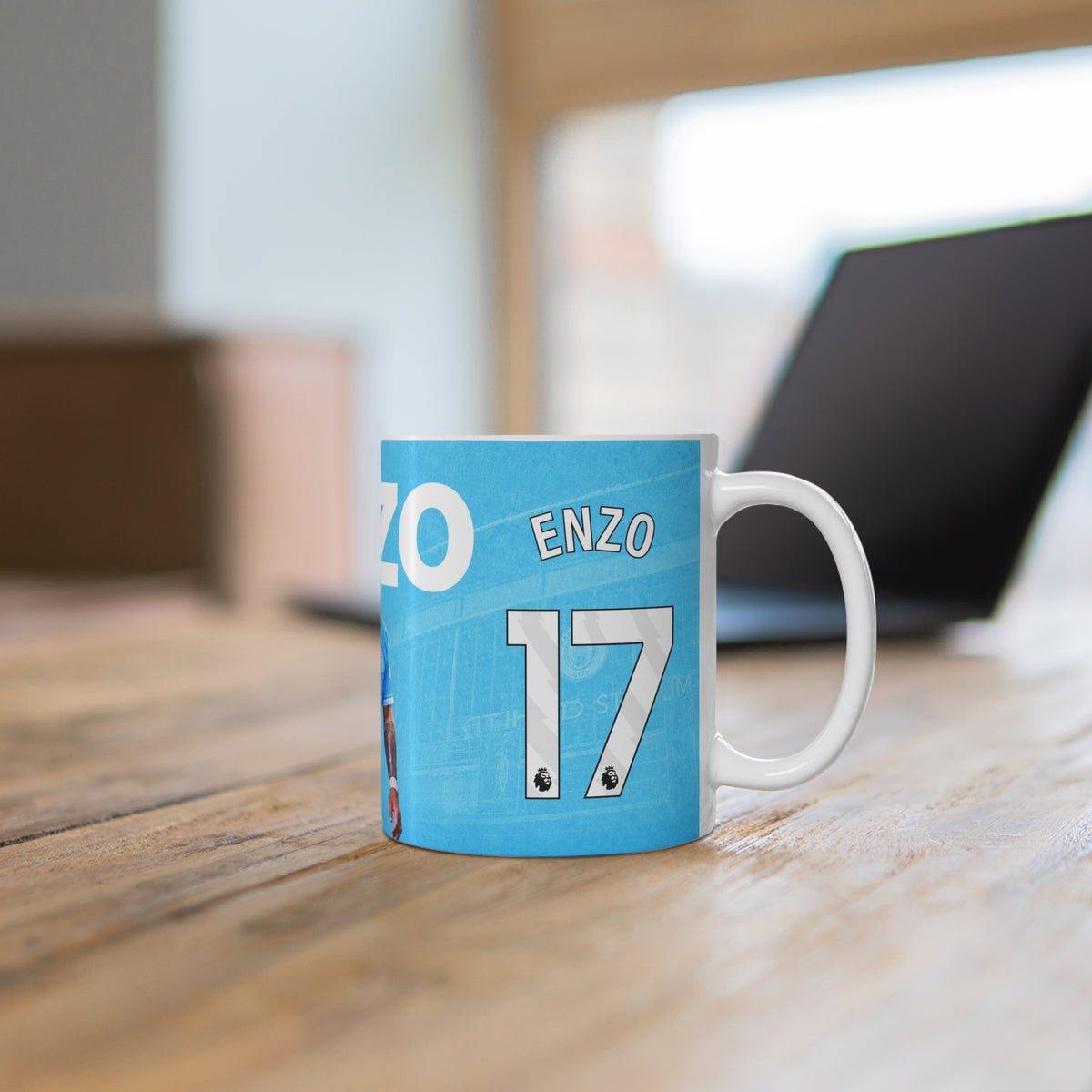 Enzo Fernandez Manchester City Ceramic Mug — ENZO 11oz & 15oz