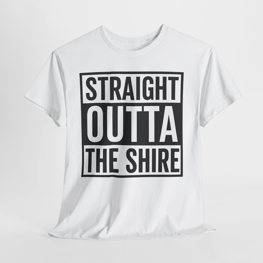 T-Shirt — "Straight Outta The Shire" Funny Hobbit Travel Tee
