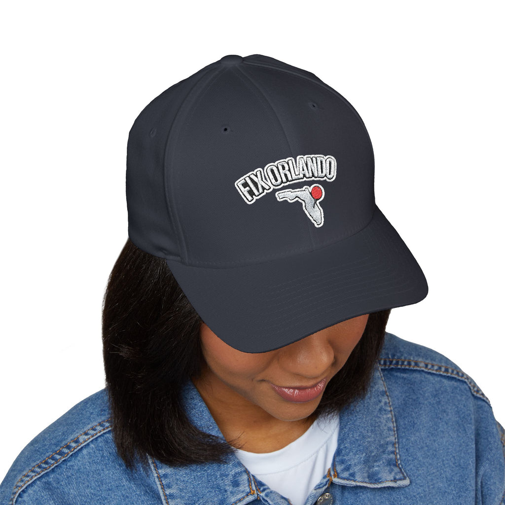 Fix Orlando Embroidered Cap — Vintage Palm & Golf Ball Hat