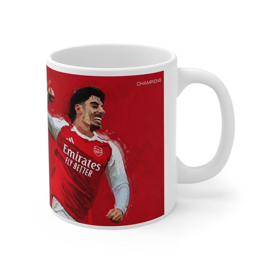 Kai Havertz Arsenal Premier League Champions Ceramic Mug (11oz, 15oz)