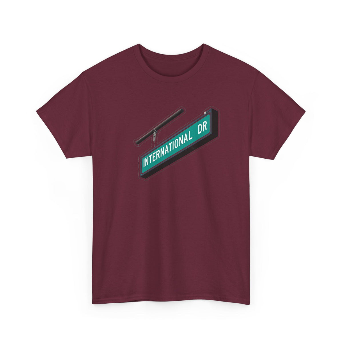 International Dr Street Sign Cotton T-Shirt