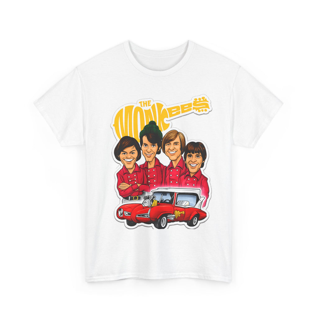 The Monkees Retro Band Tee — Colorful Car Cartoon Graphic