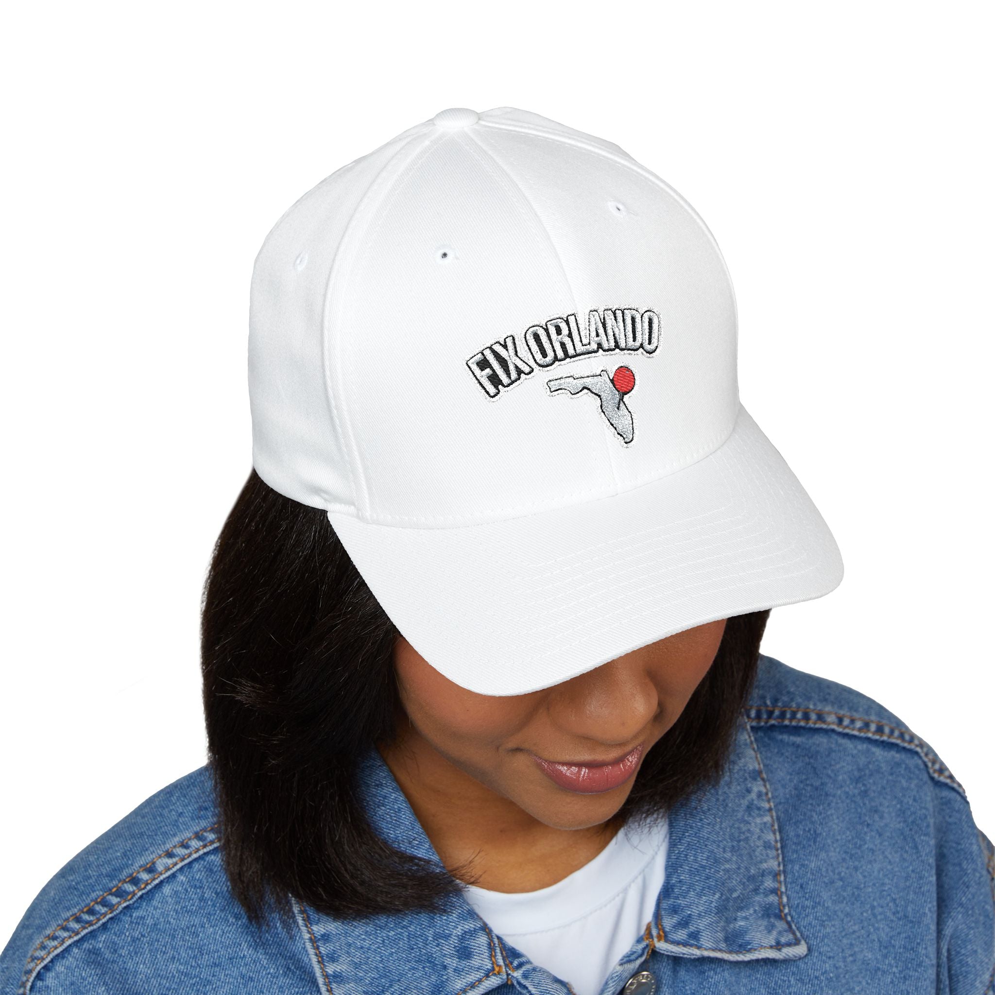 Fix Orlando Embroidered Cap — Vintage Palm & Golf Ball Hat