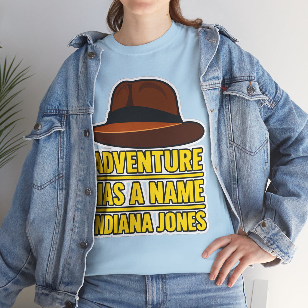 Adventure Has a Name Indiana Jones Graphic Cotton T-Shirt