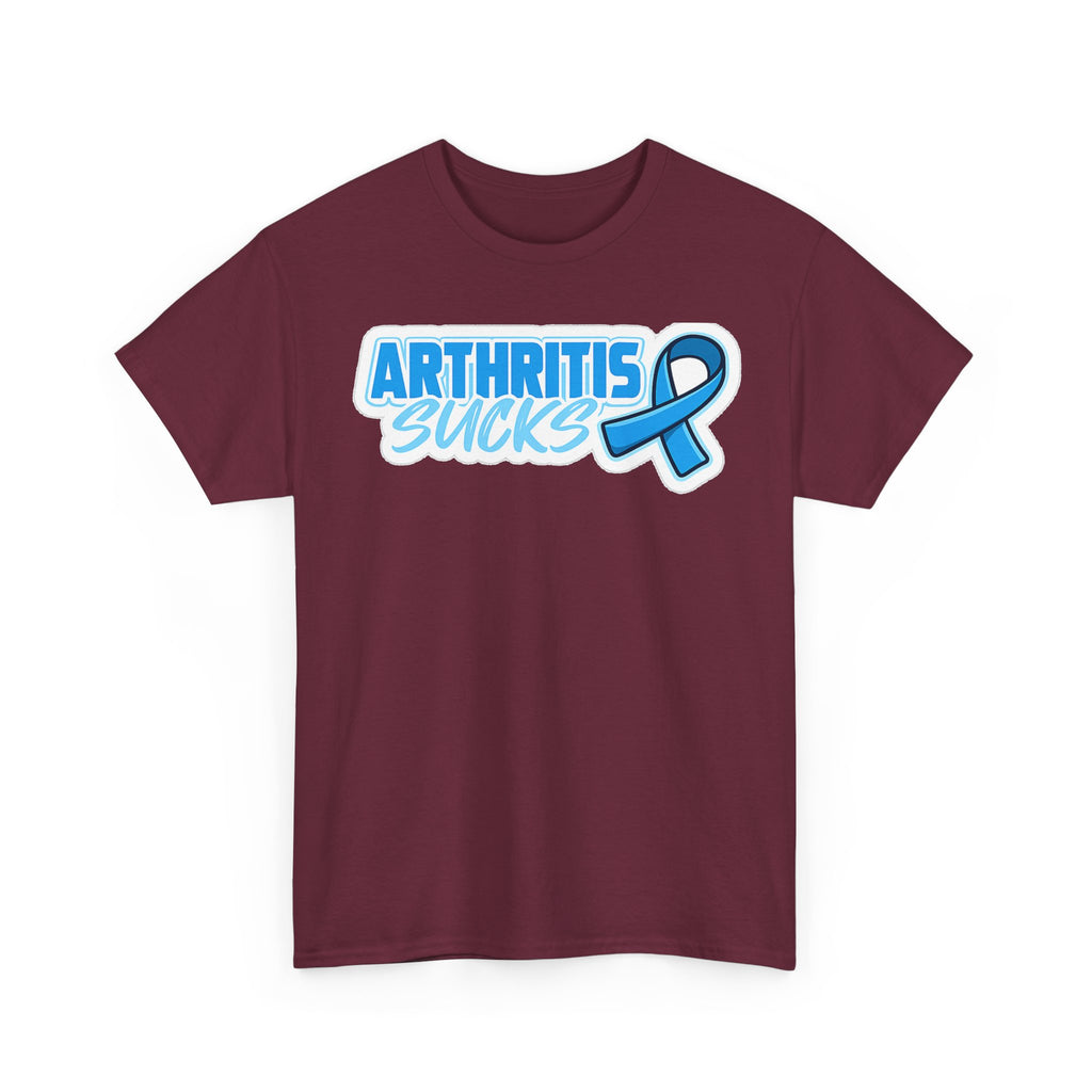 Arthritis Sucks T-Shirt with Awareness Ribbon — Arthritis Support Tee