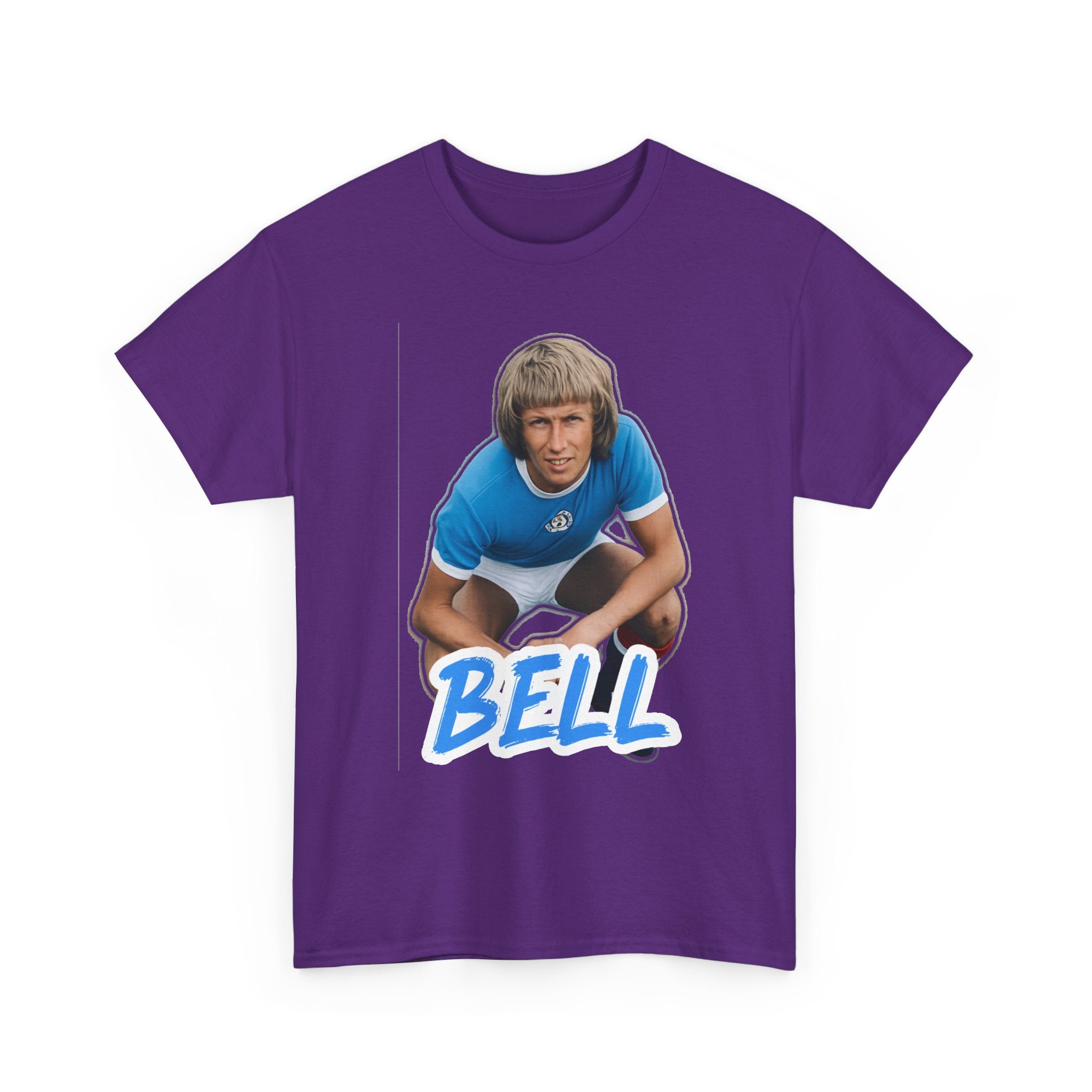 Colin Bell Manchester City Legend Retro Soccer Tee — Vintage Player Graphic T-Shirt