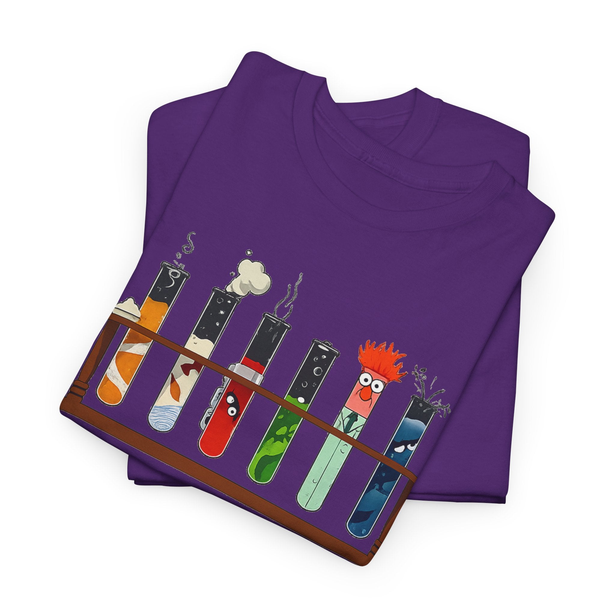 Muppets Beaker Science Test Tube Cats T‑Shirt — Cute Laboratory Cat Illustrations Tee