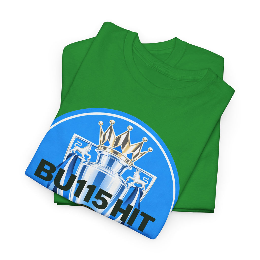 Manchester City Anti Premier League Charges Cotton T-Shirt — 'BU11SH1T' Blue Crown Football Shirt