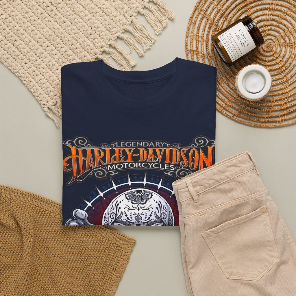 Harley-Davidson Skull Logo Cotton T‑Shirt