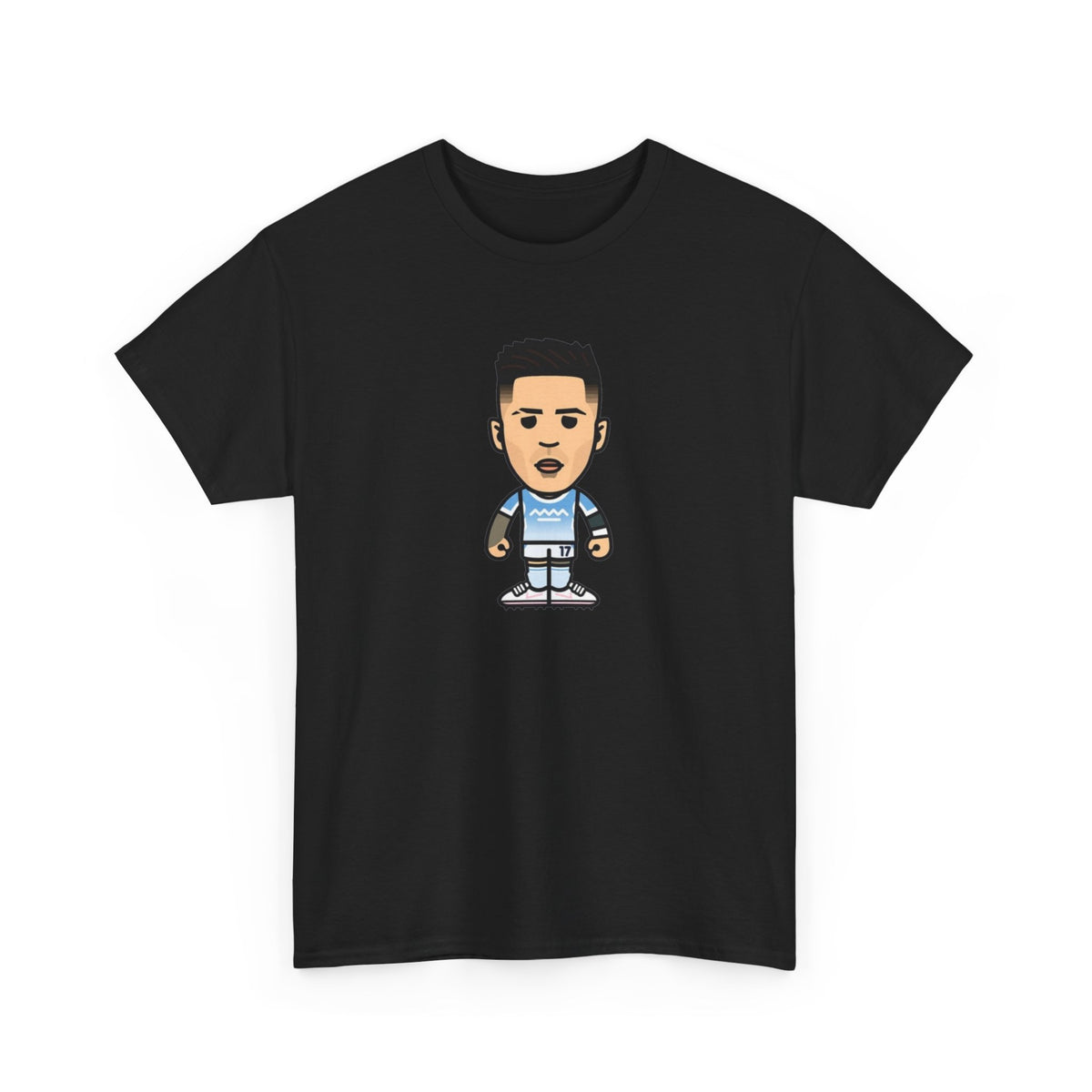 Enzo Fernandez Manchester City Cartoon Cotton T-Shirt