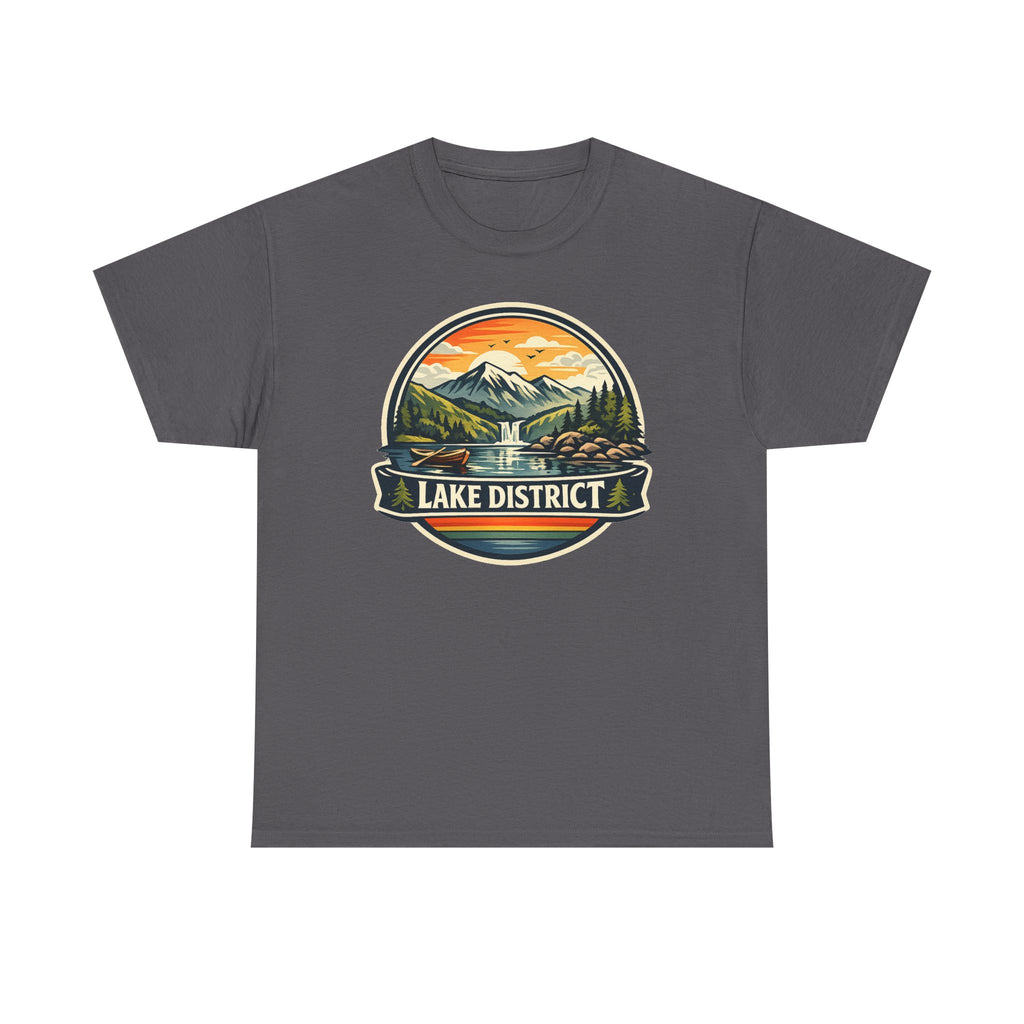 Lake District Graphic Tee — Scenic Mountain & Lake Camping Shirt