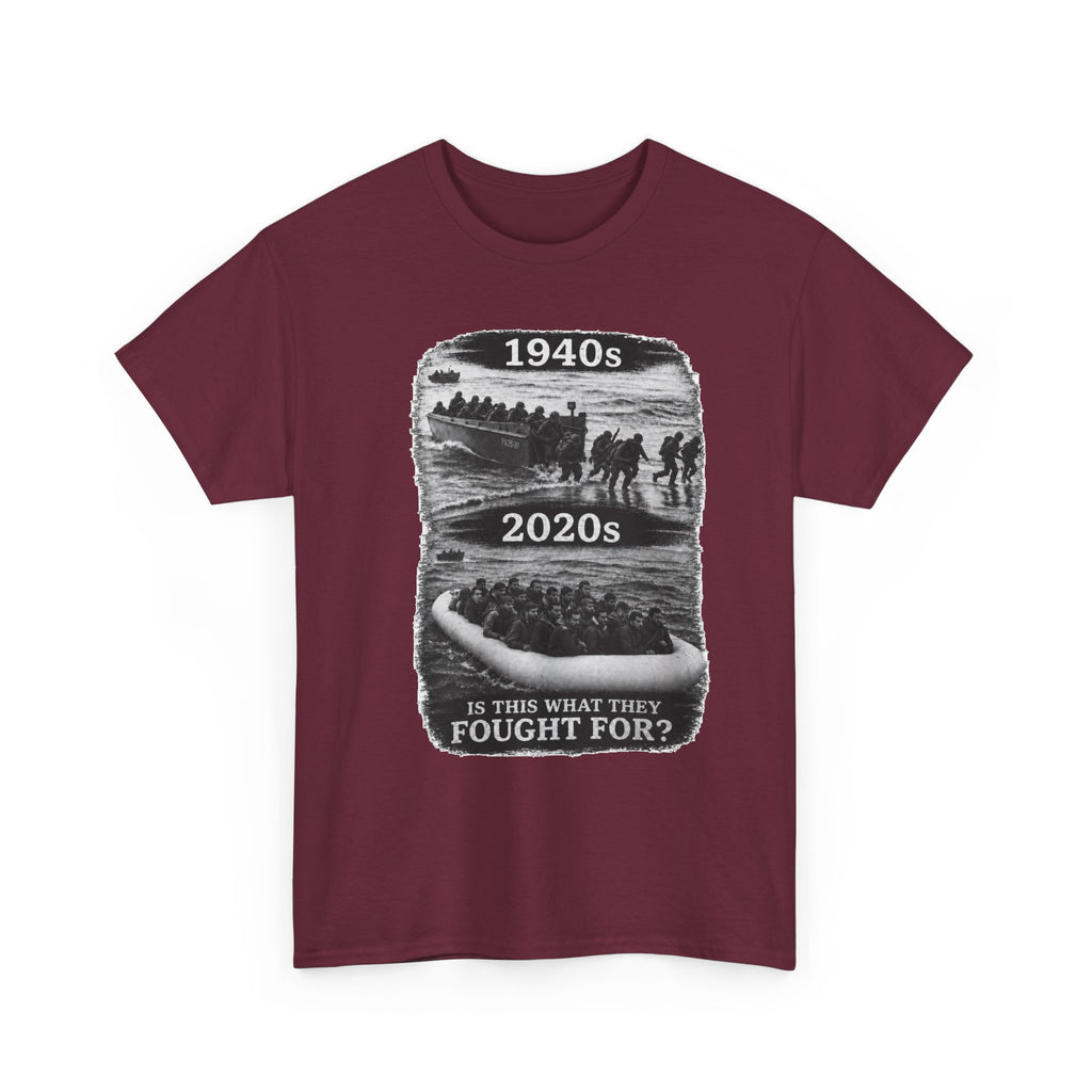 1940s vs 2020s Veterans Tribute Tee — "Is This What They Fought For?"