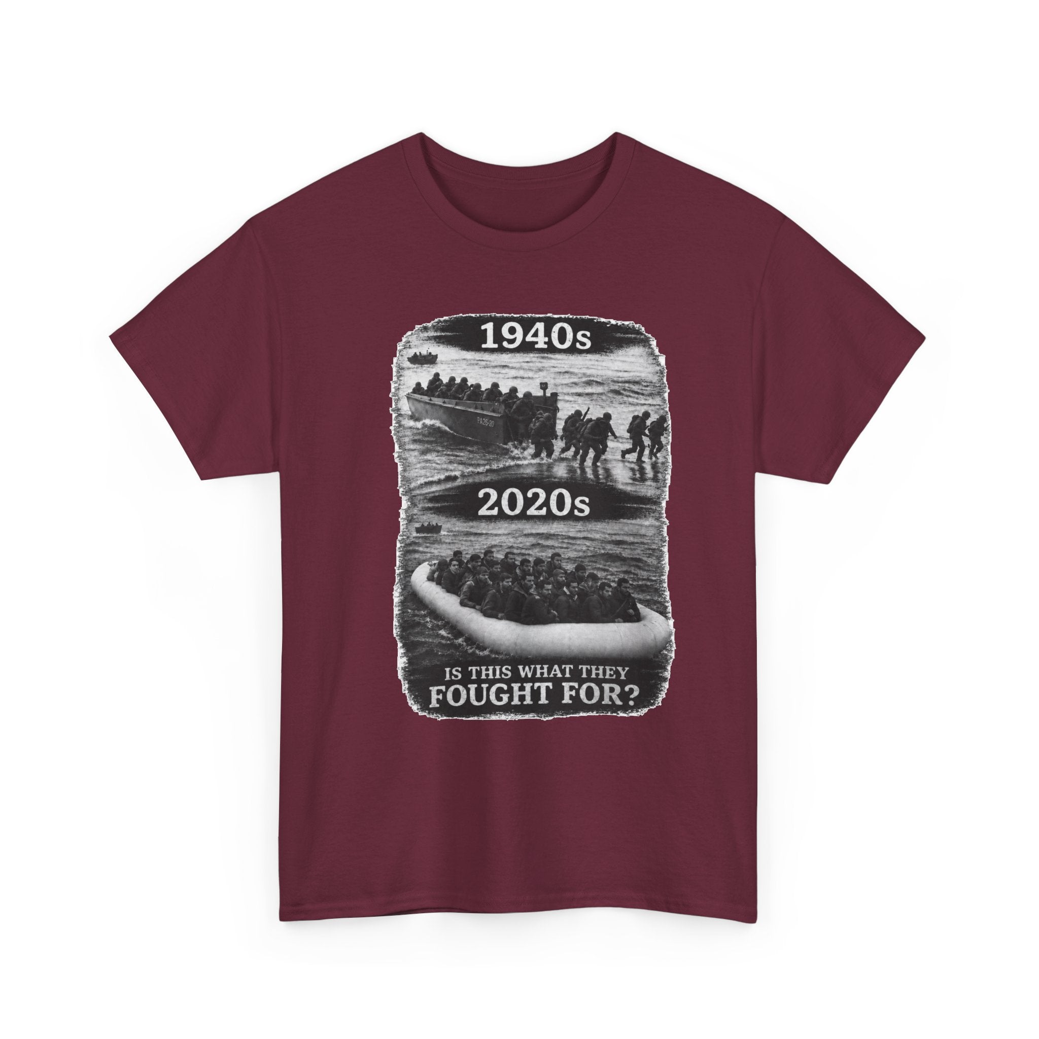 1940s vs 2020s Veterans Tribute Tee — "Is This What They Fought For?"
