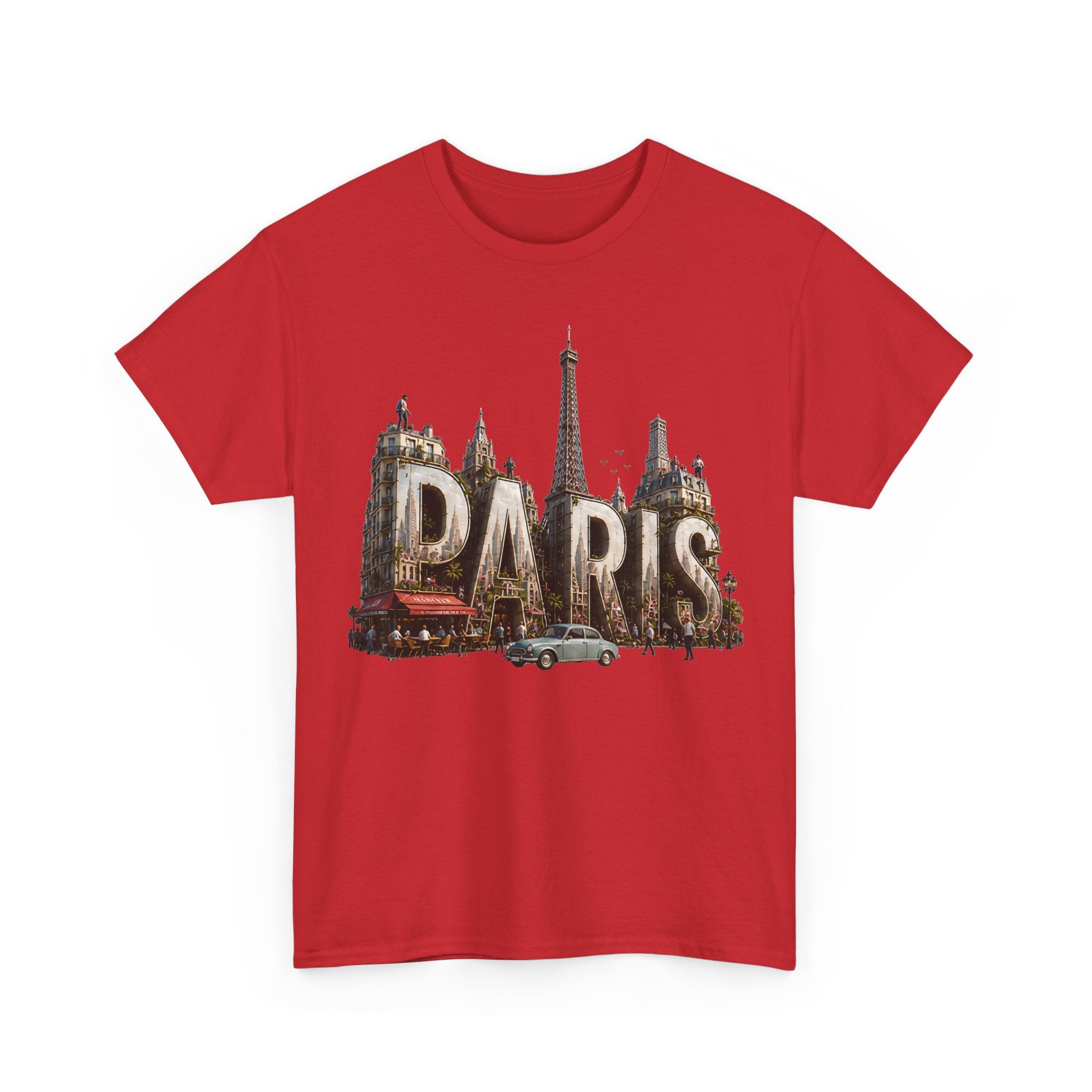 Paris Vintage Landmark T-Shirt — Eiffel Tower Retro Travel Tee