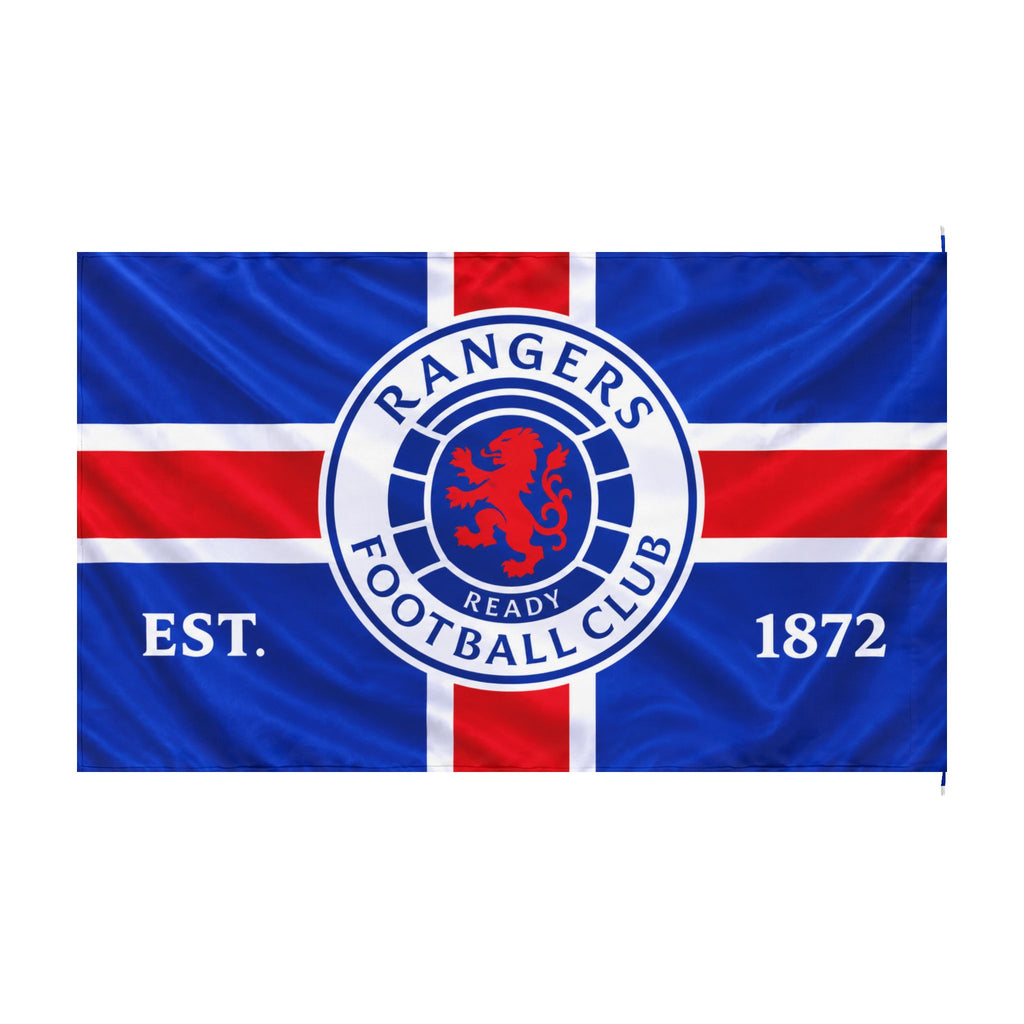Rangers Football Club Double-Sided Flag – EST. 1872 Fan Banner