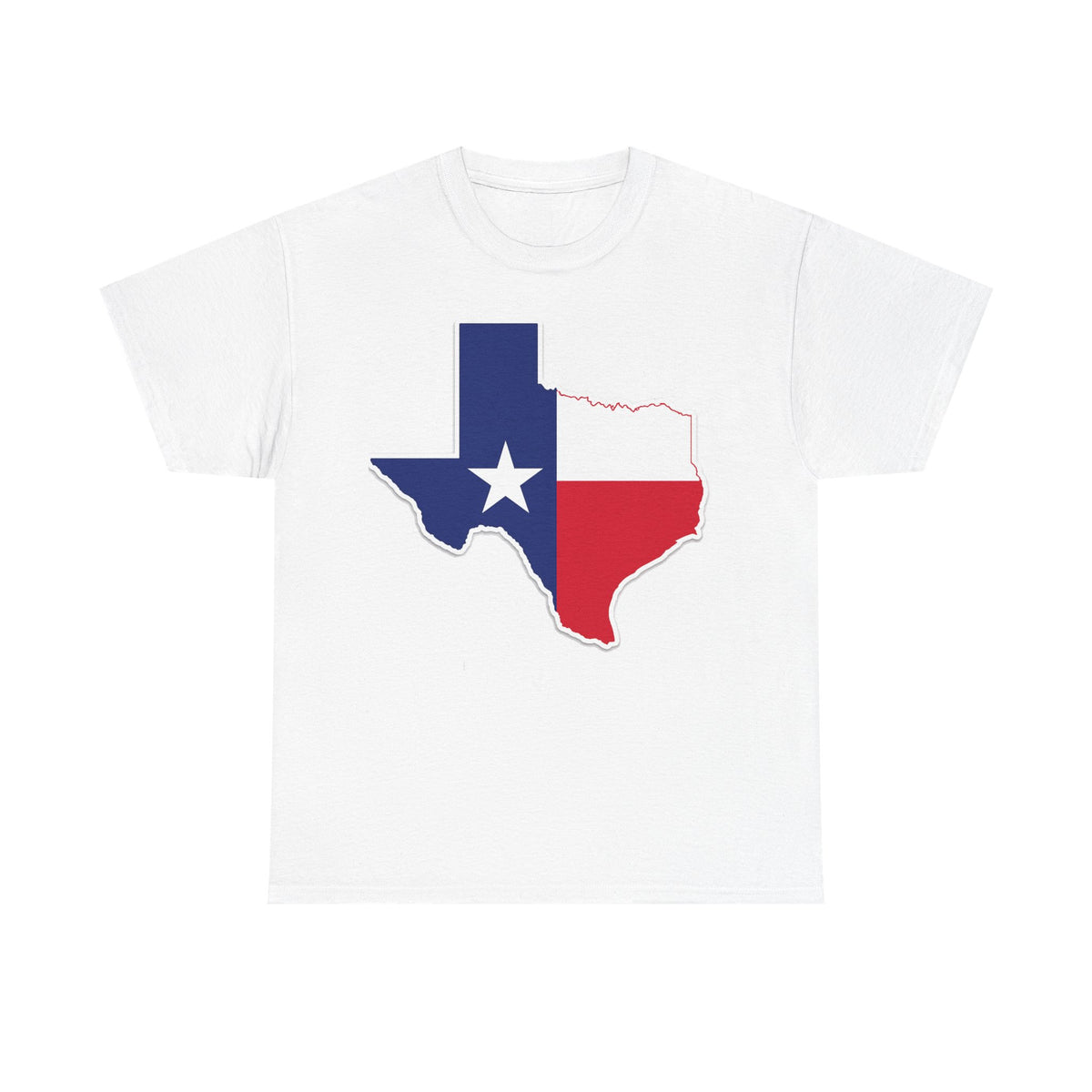 Texas Flag Outline T-Shirt — Lone Star State Pride Tee