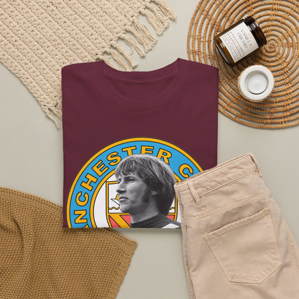 Colin Bell Manchester City Retro Player Portrait Cotton Tee