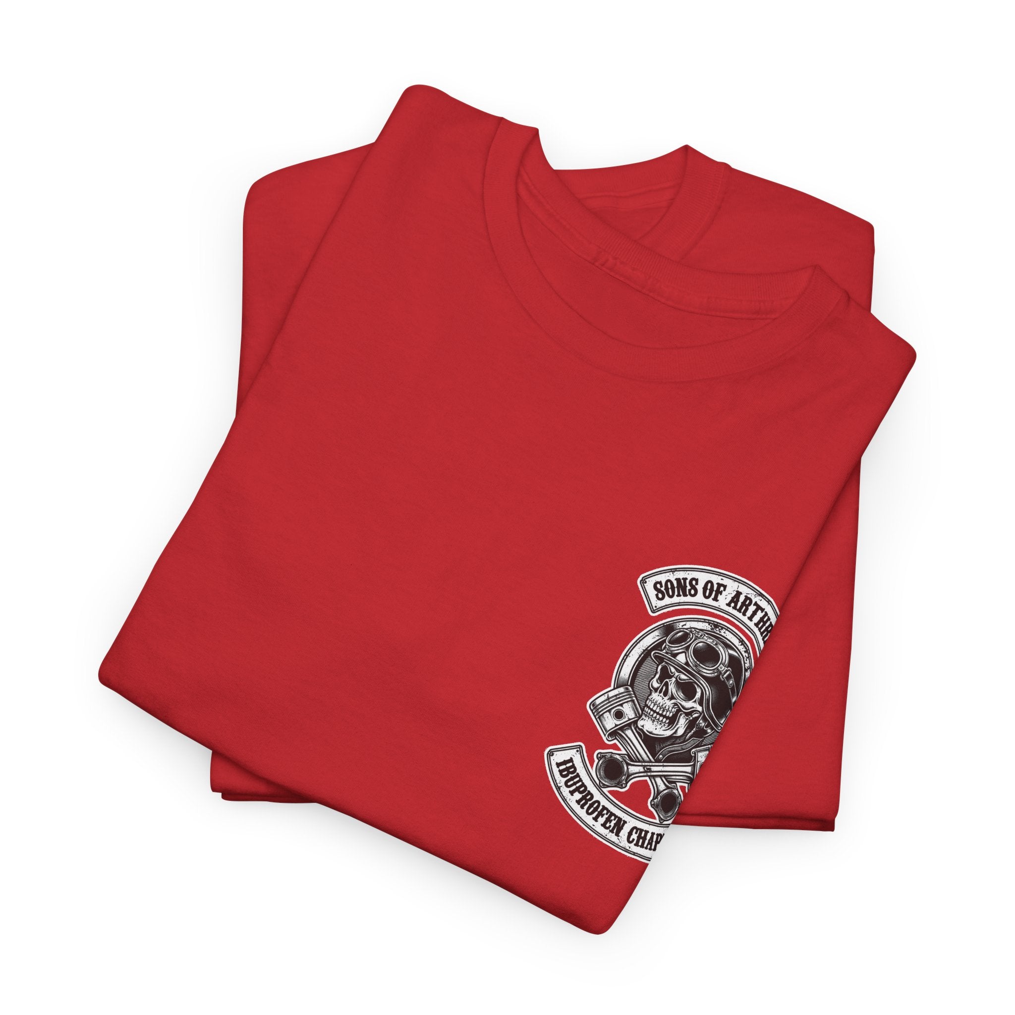 Sons of Arthritis Tee — Humorous Biker Skull "Ibuprofen Chapter" T-Shirt