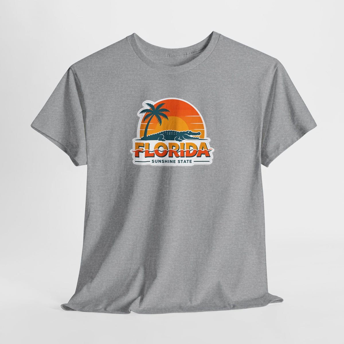 Florida Sunshine State T-Shirt — Retro Palm Sunset Graphic Tee