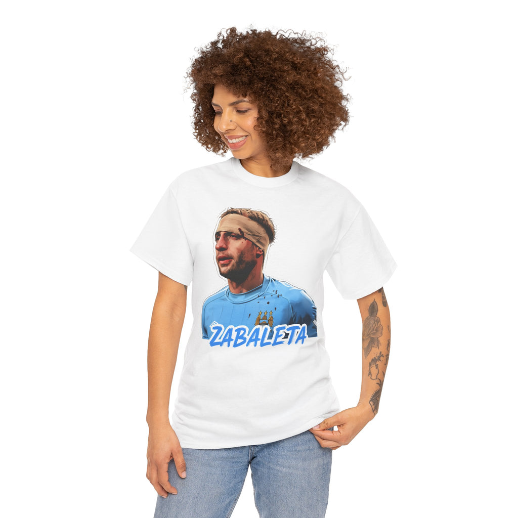Zabaleta Manchester City Fan Tee — Retro Player Portrait Soccer T‑Shirt