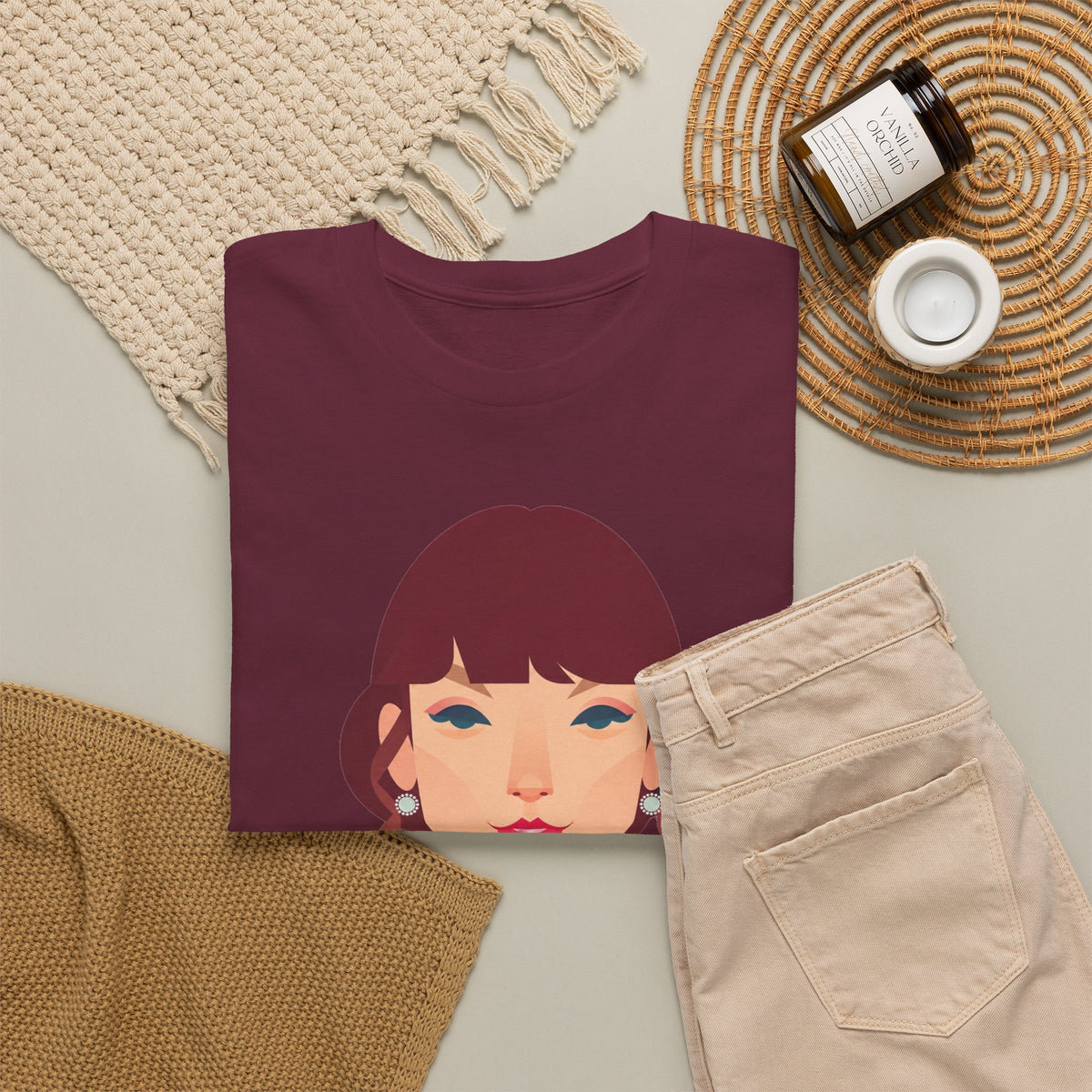 T Swift Illustration Cotton T-Shirt