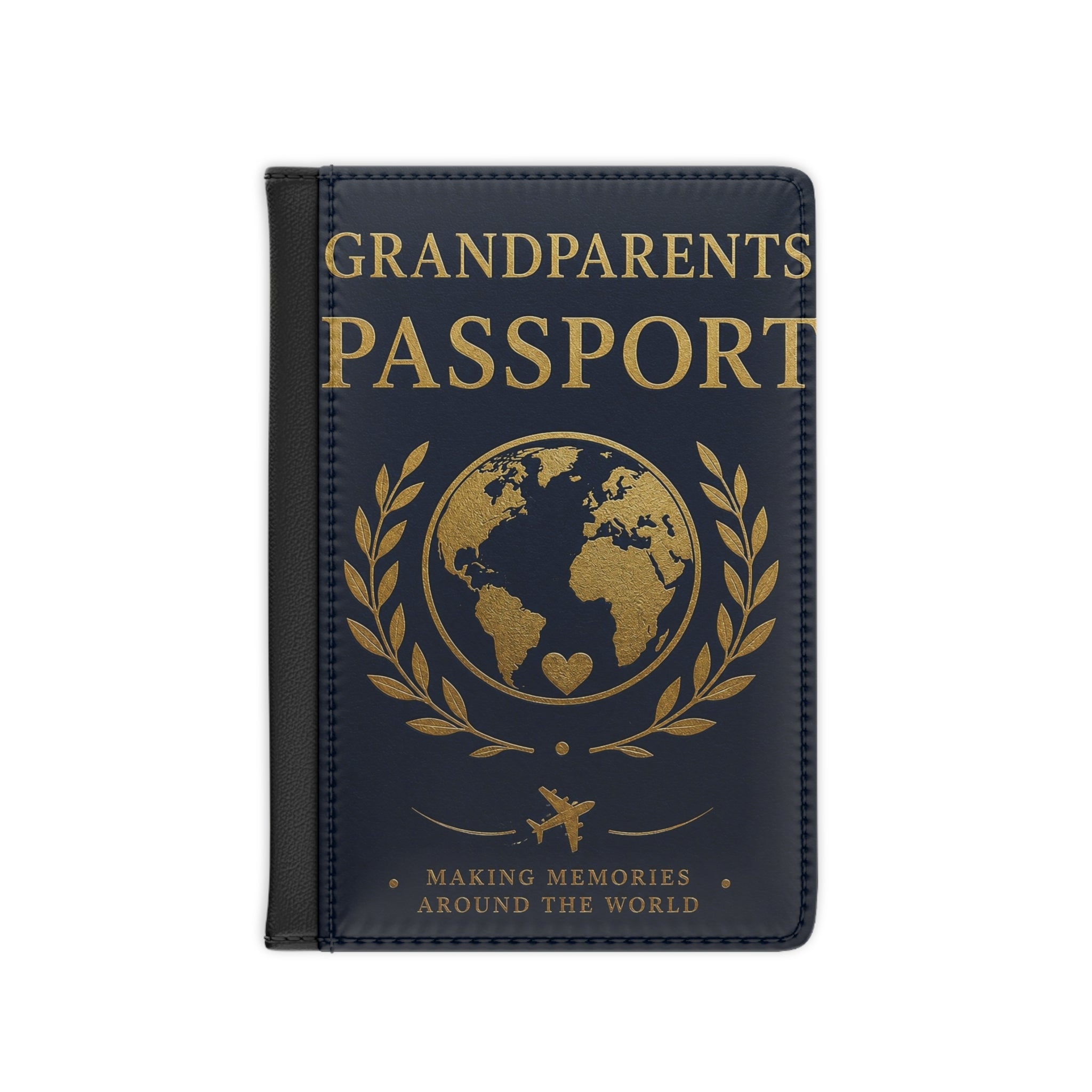 Grandparents Passport Cover — 'Grandparents Passport: Making Memories Around the World' Travel Wallet