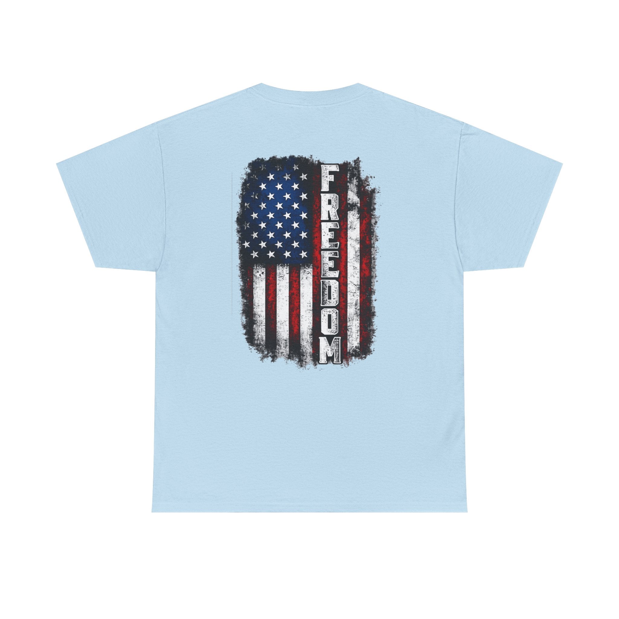 Freedom American Flag T-Shirt — Distressed USA Patriotic Tee