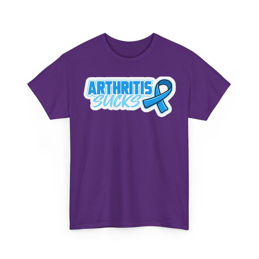Arthritis Sucks T-Shirt with Awareness Ribbon — Arthritis Support Tee