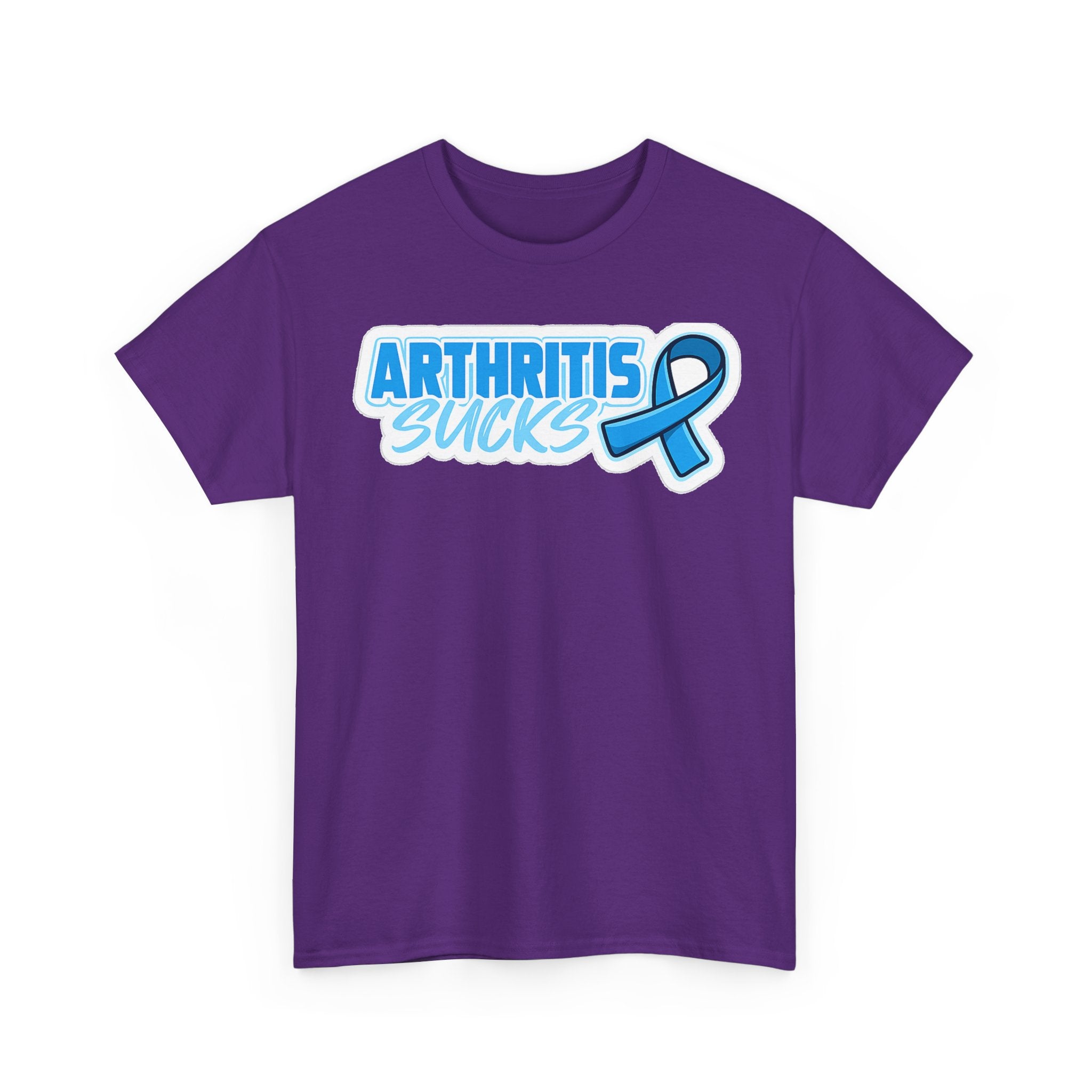 Arthritis Sucks T-Shirt with Awareness Ribbon — Arthritis Support Tee