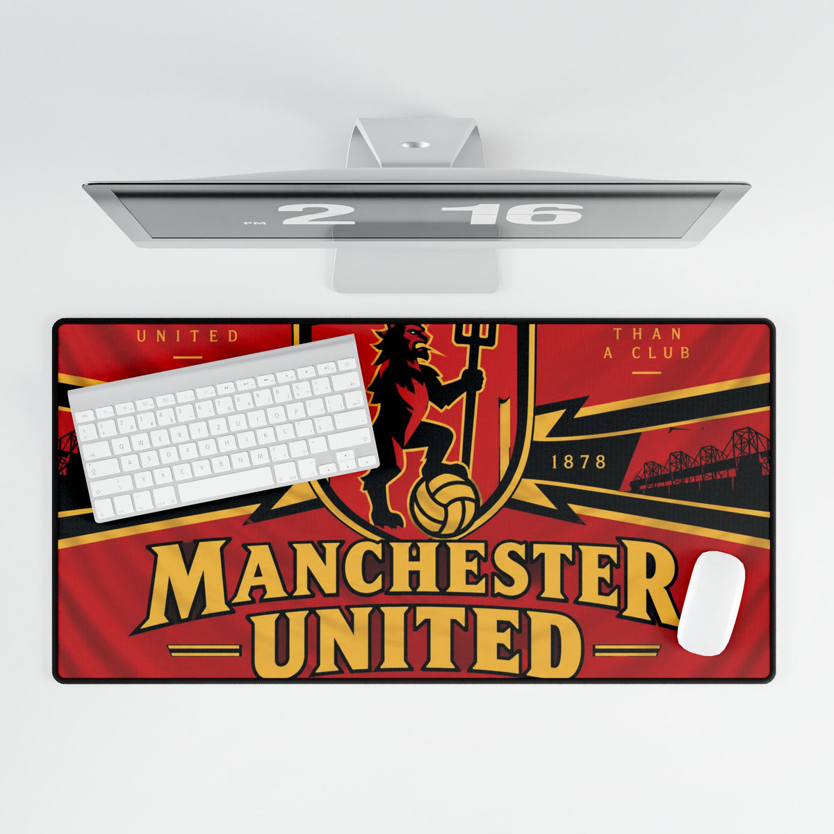 Manchester United Desk Mat — Large Football Gaming Mouse Pad