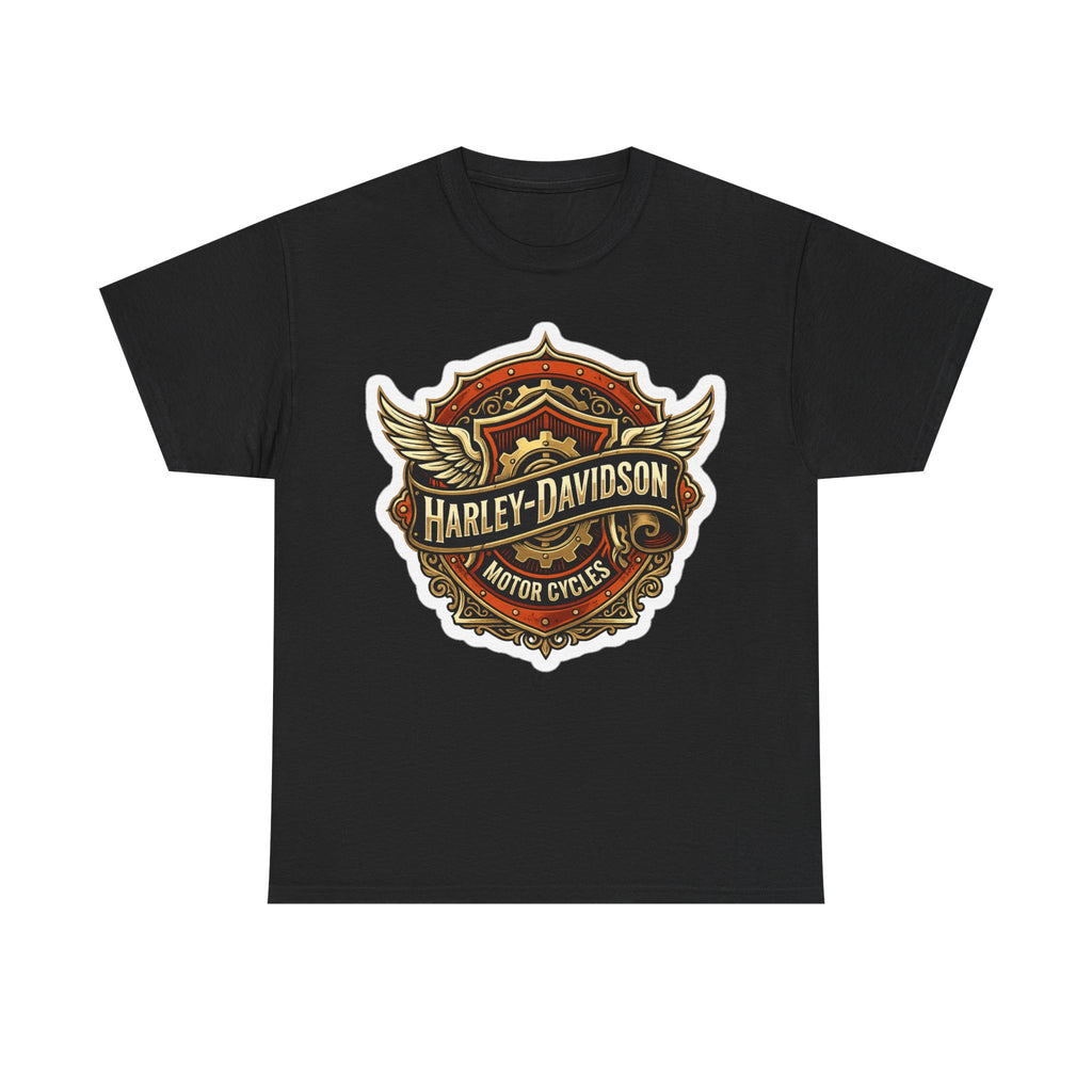 Harley-Davidson Flame Skull Inspired Cotton T-Shirt