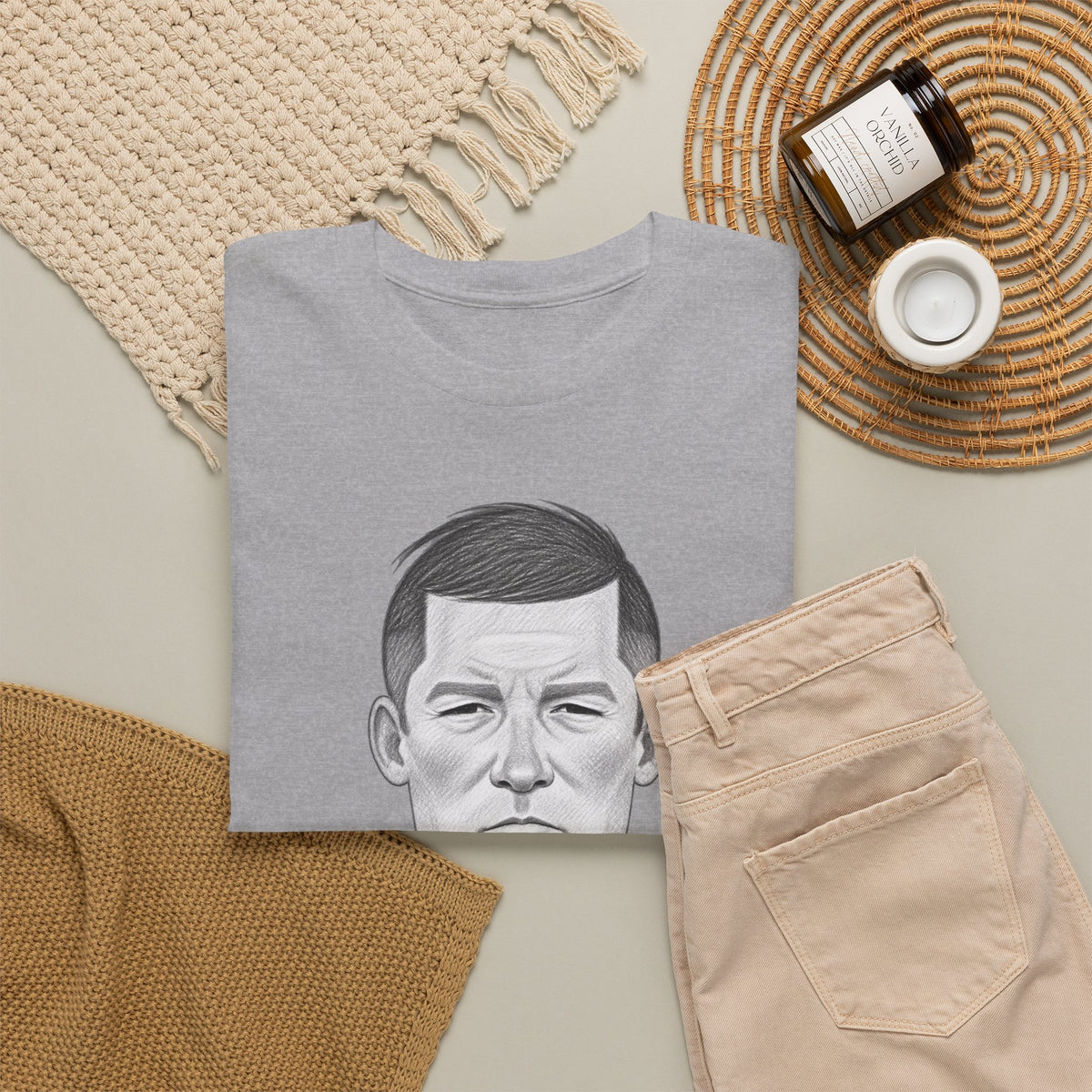 Sir Alex Ferguson Cotton T-Shirt — Vintage Stoic Portrait Shirt