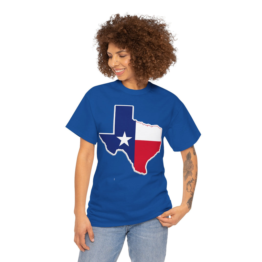 Texas Flag Outline T-Shirt — Lone Star State Pride Tee